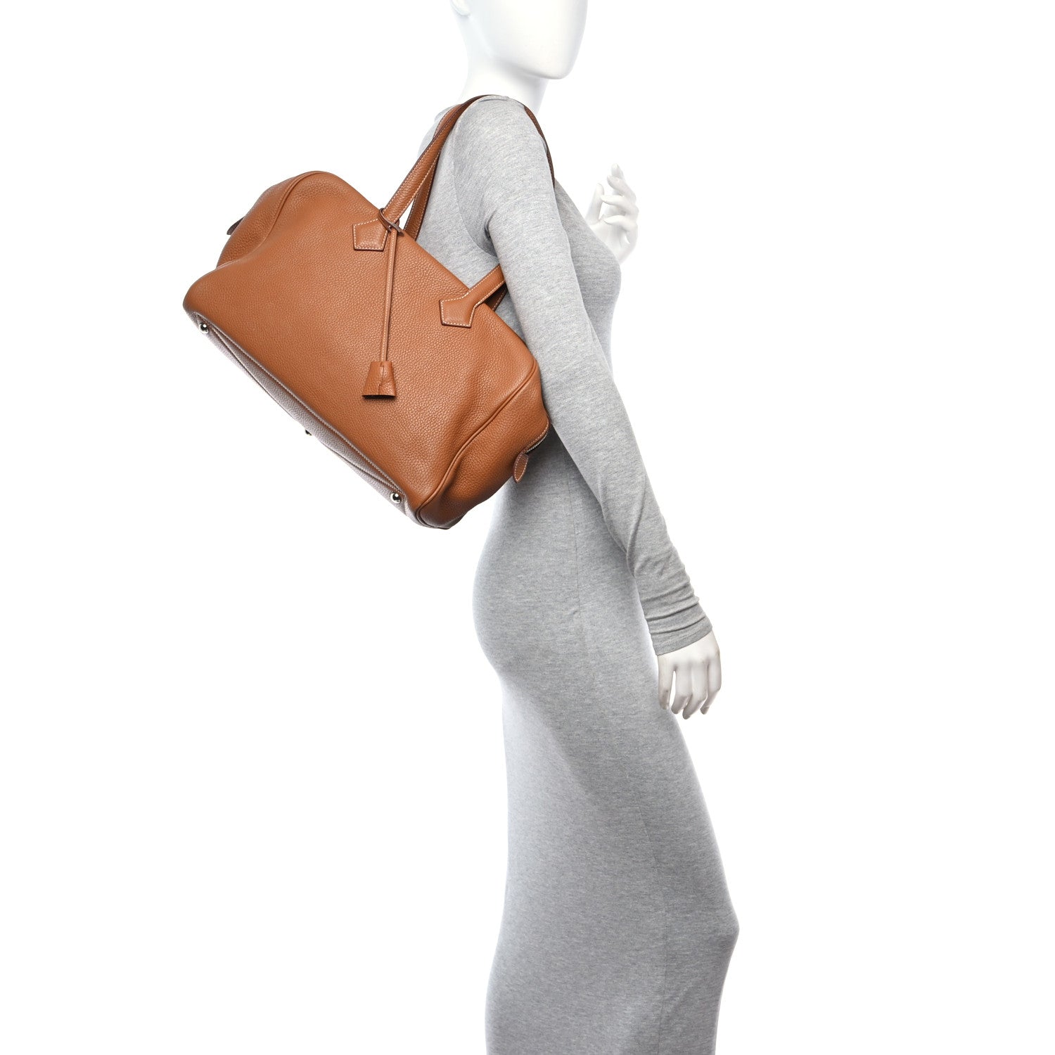 Hermes Taurillon Clemence Victoria II 43 Gold 2 of 13