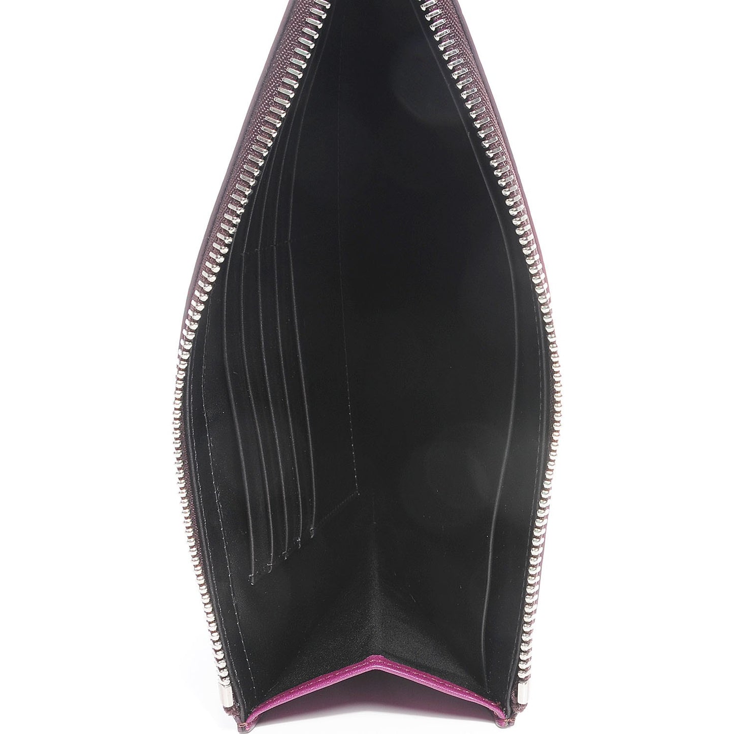 Soft Drape Calf Prisma Flat Pouch Purple