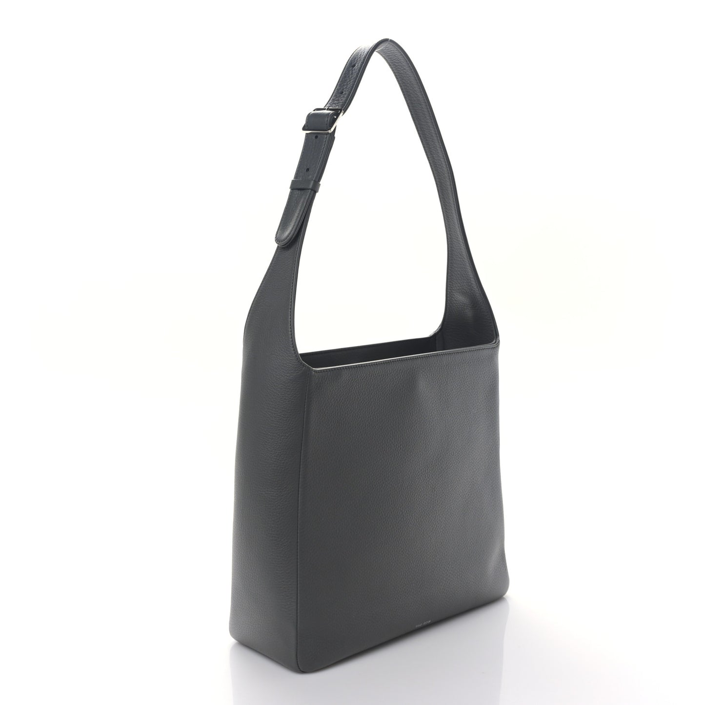 Grained Calfskin Piper Hobo Charcoal