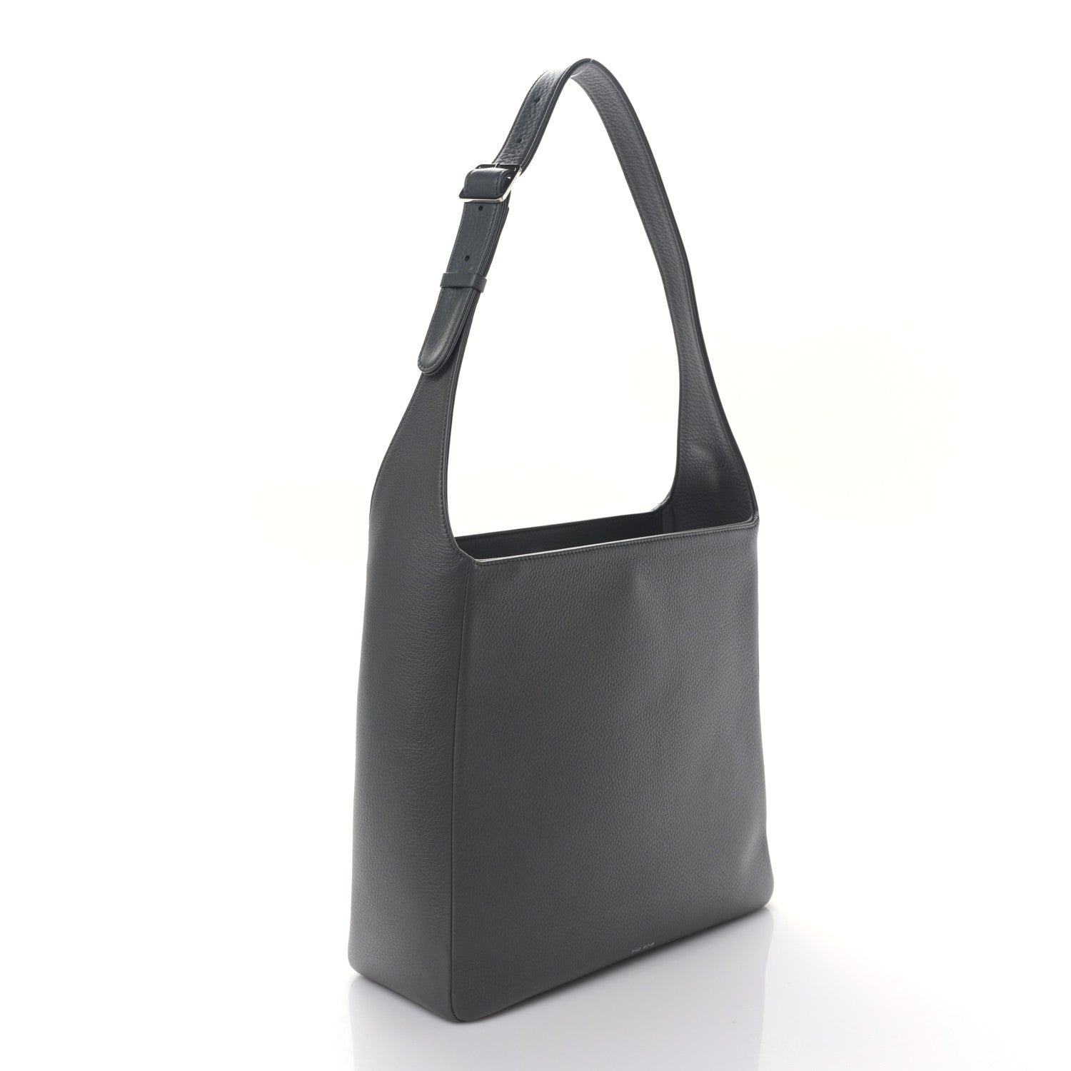 The Row Grained Calfskin Piper Hobo Charcoal 3 of 8