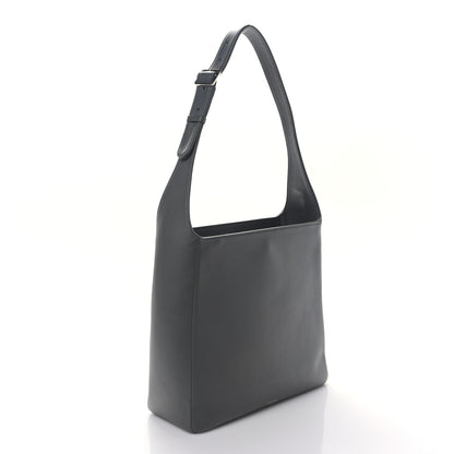 The Row Grained Calfskin Piper Hobo Charcoal 3 of 8