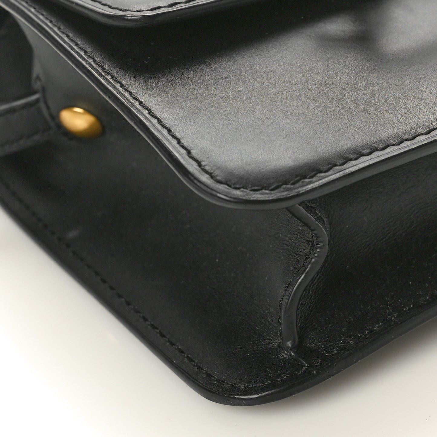 Smooth Calfskin North South Kaia Satchel Black