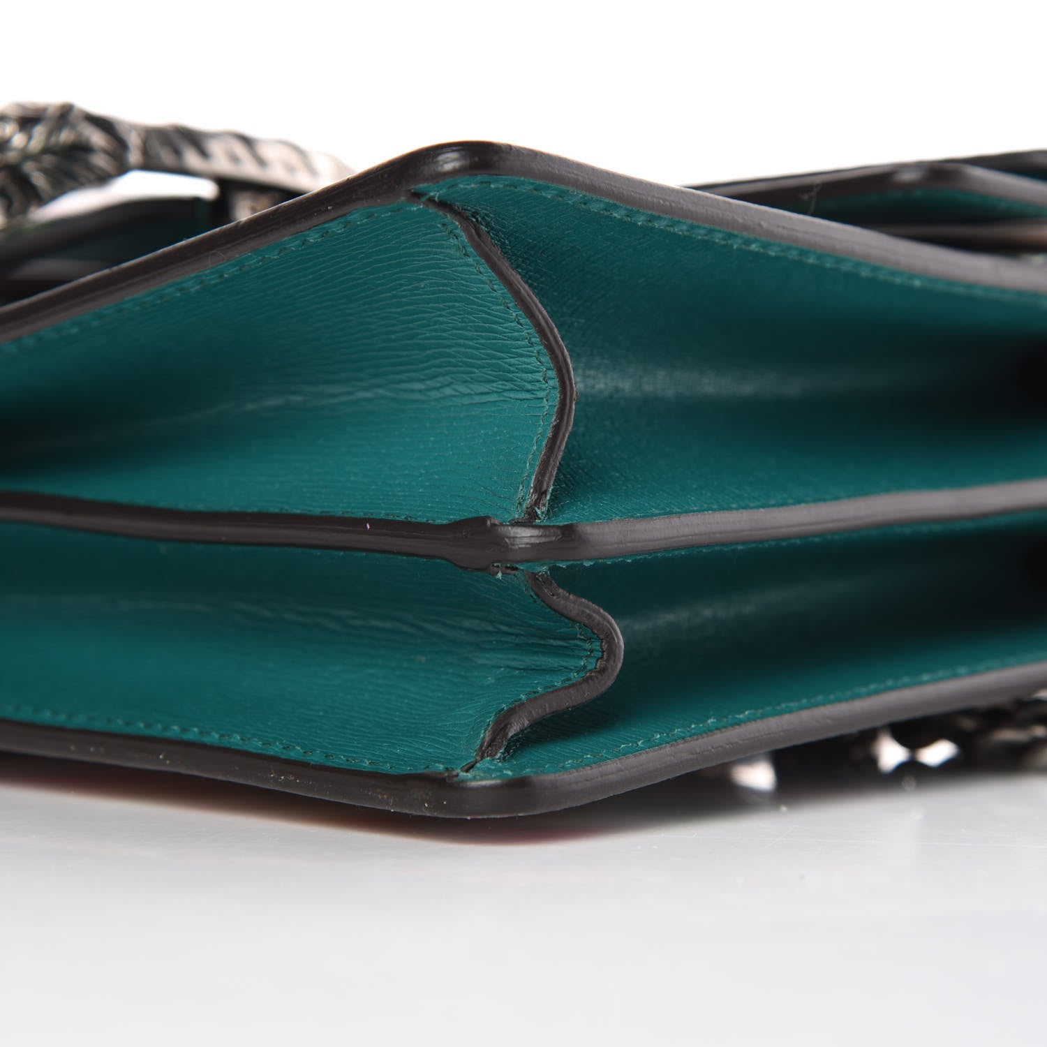 Gucci Calfskin Blooms Print Small Dionysus Shoulder Bag Bright Emerald Multicolor 6 of 9