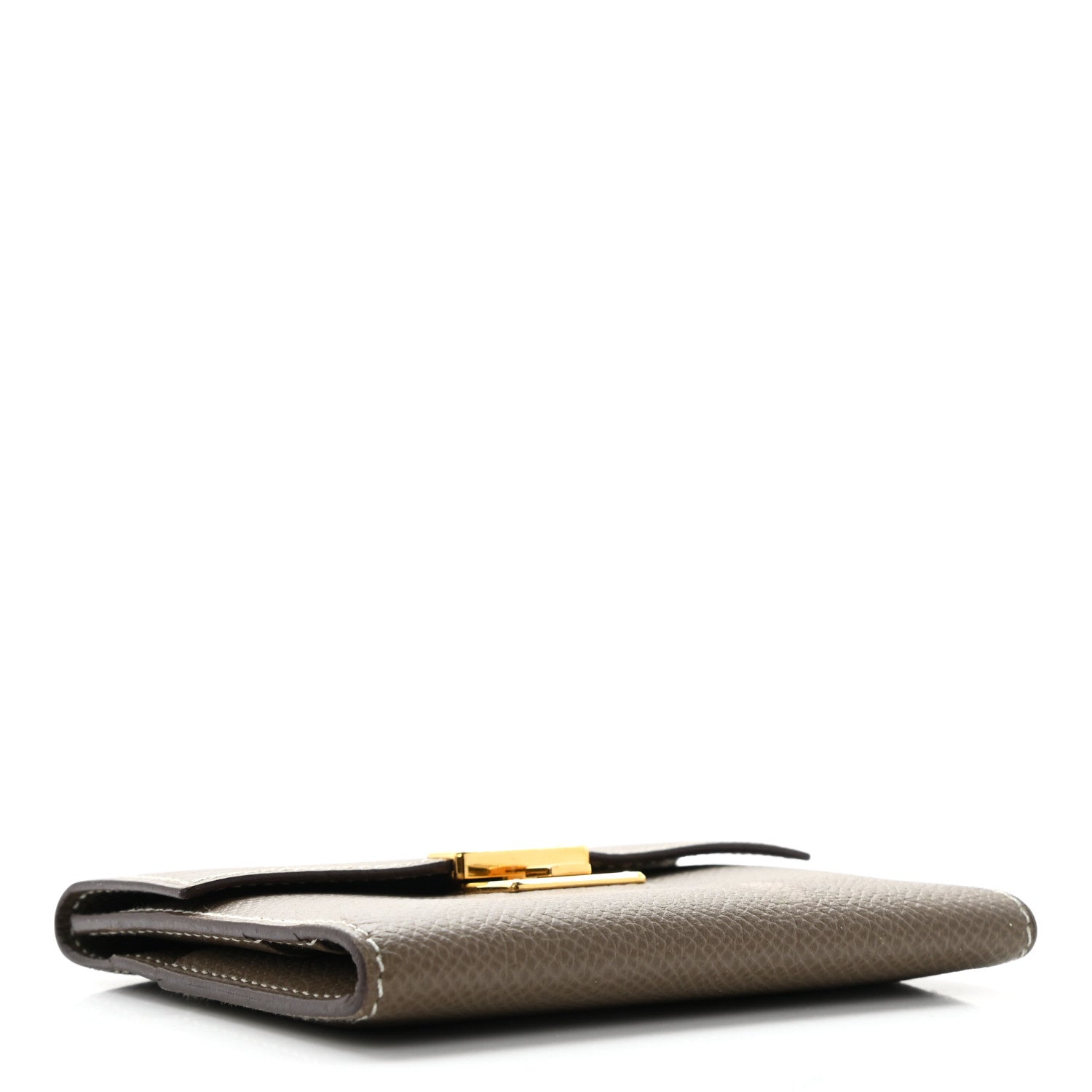 Hermes Epsom Clic Mini Card Holder Etoupe 4 of 6