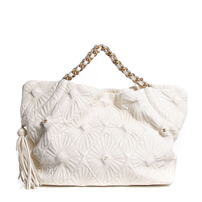 Chanel Lambskin Quilted Large Ca D'Oro Tote Ivory 1 of 7