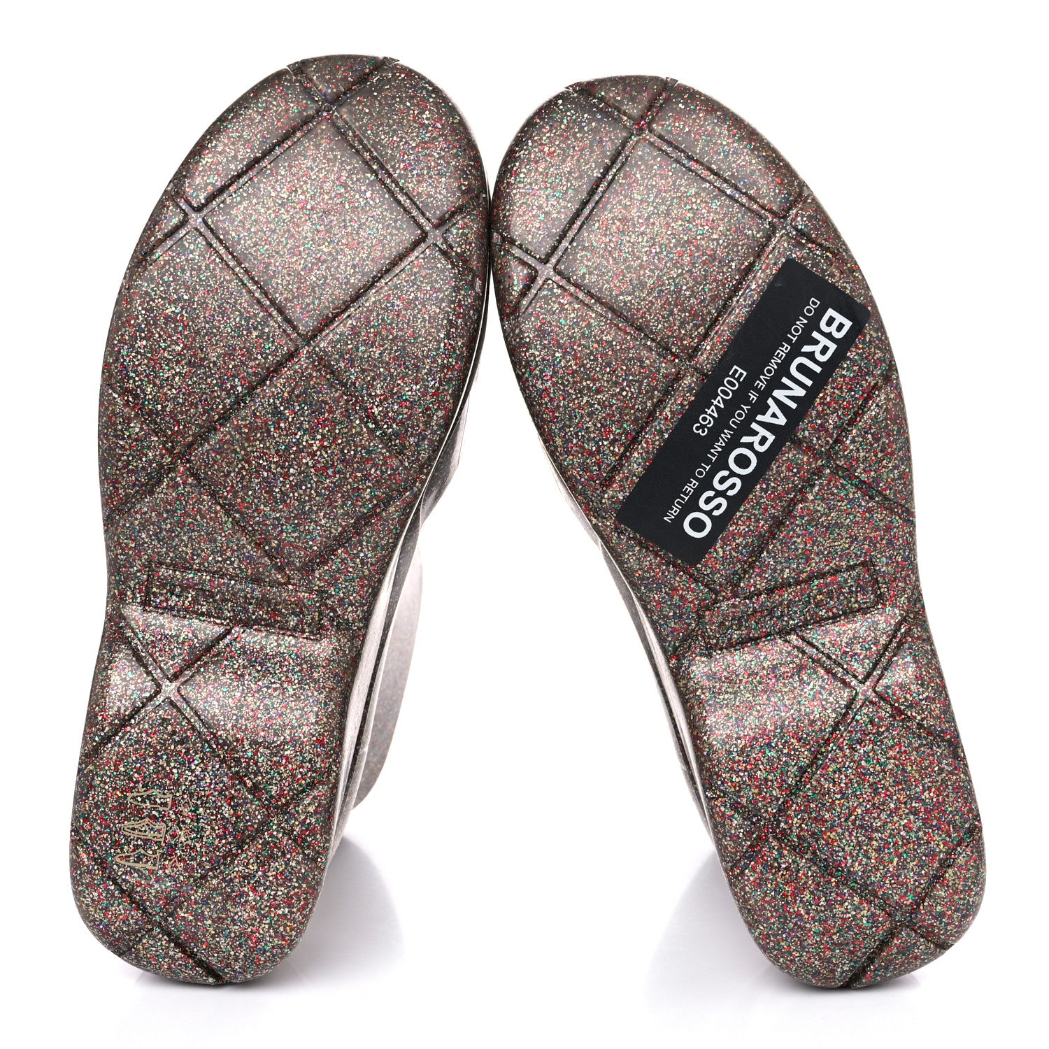 Bottega Veneta Sparkle Rubber Puddle Ankle Boots 40 Multicolor 5 of 9