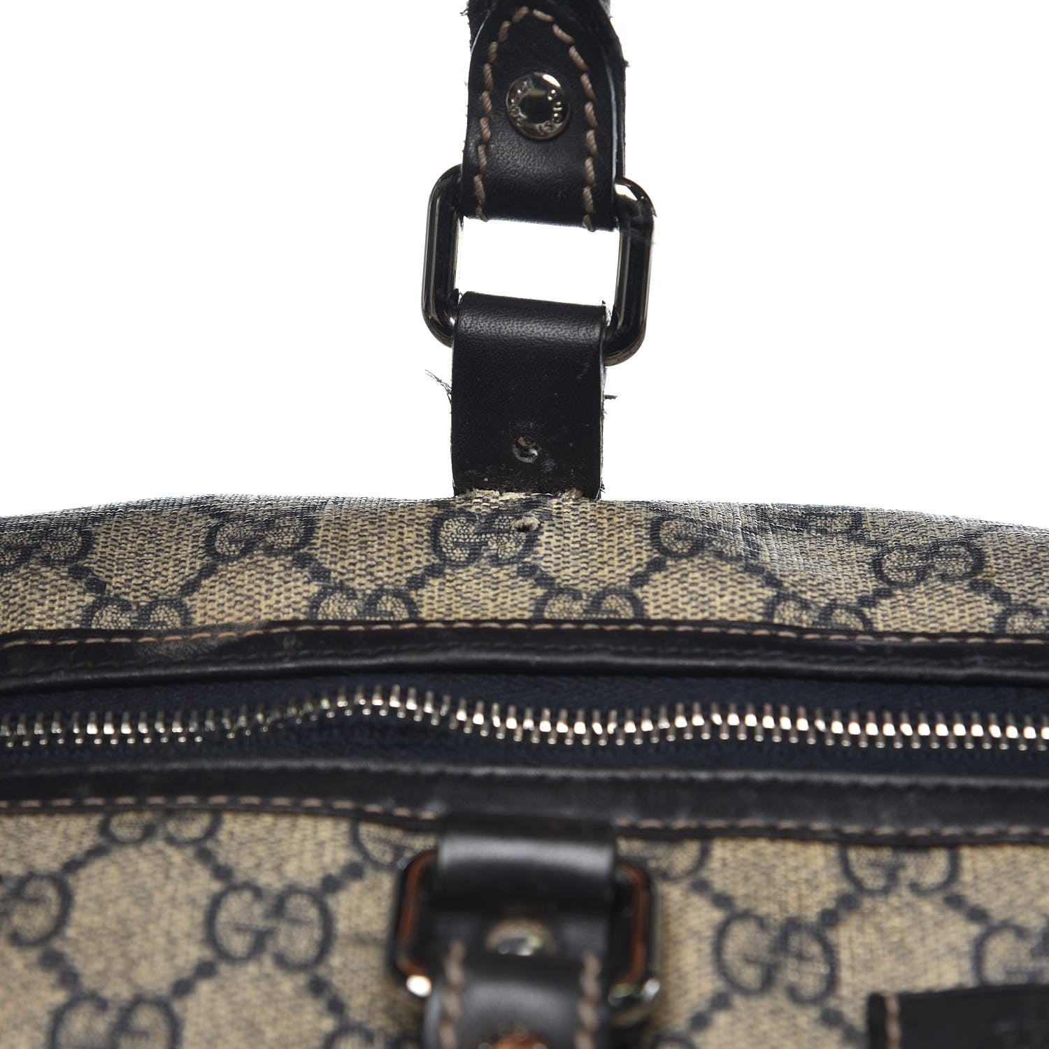 Gucci GG Plus Monogram Large Carry On Duffle Bag Navy 22 of 25