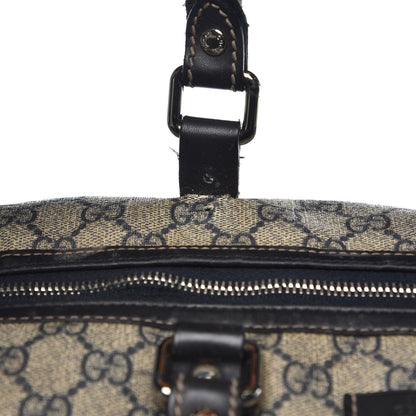 Gucci GG Plus Monogram Large Carry On Duffle Bag Navy 22 of 25