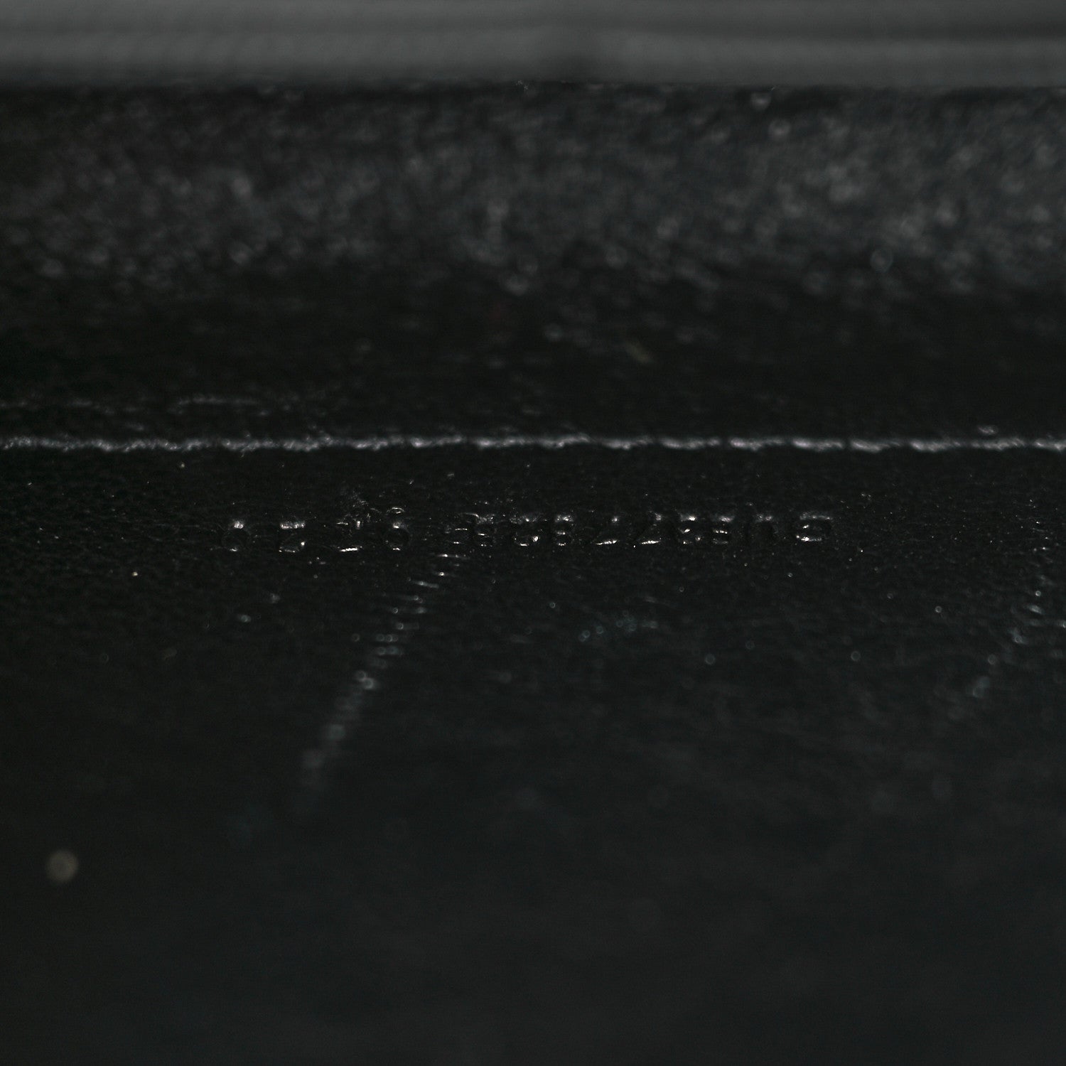 Saint Laurent Grain De Poudre Matelasse Chevron Monogram Chain Wallet Storm 7 of 10