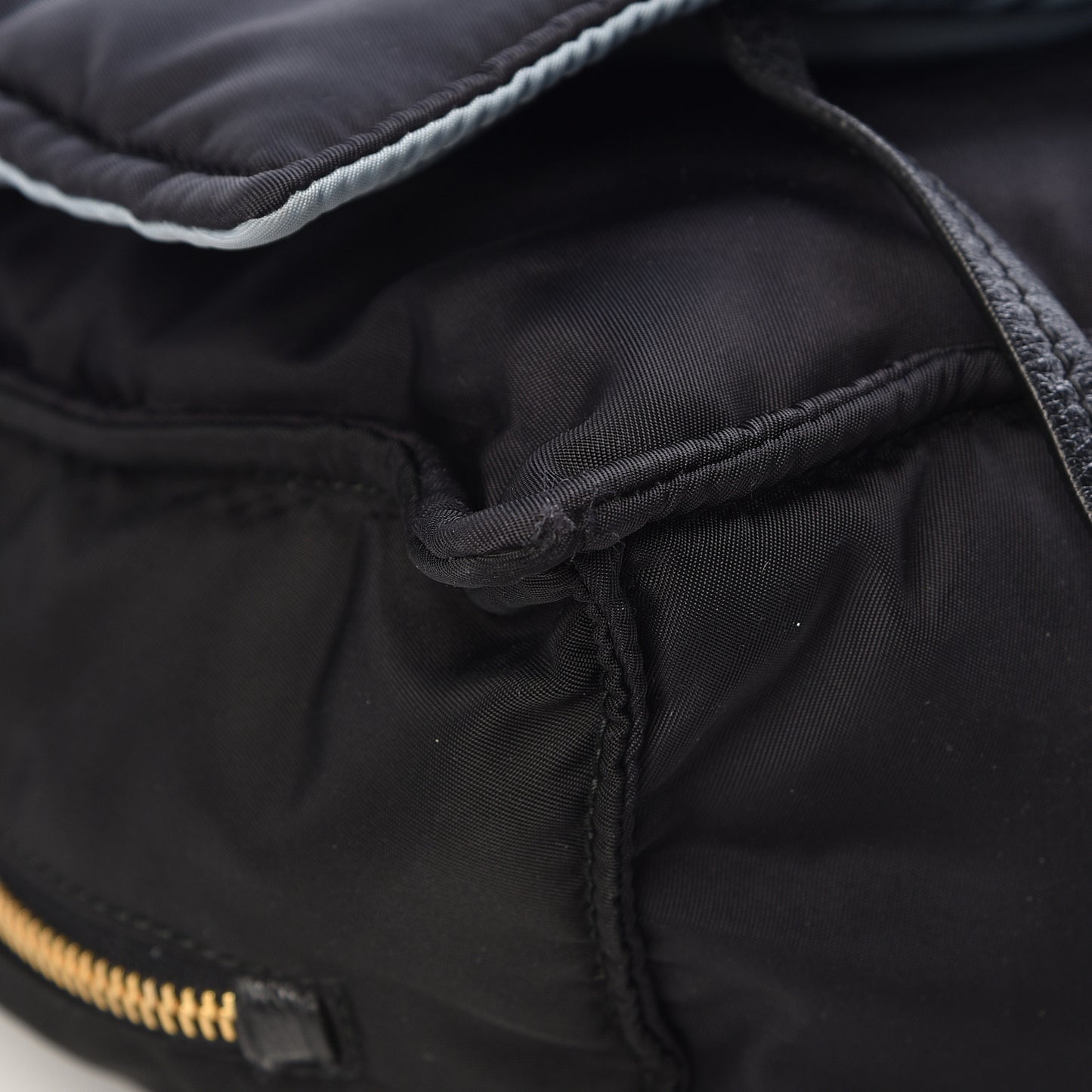 Tessuto Nylon Etiquette Flap Black