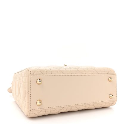 Christian Dior Lambskin Cannage Small My ABCDior Lady Dior Beige 4 of 10