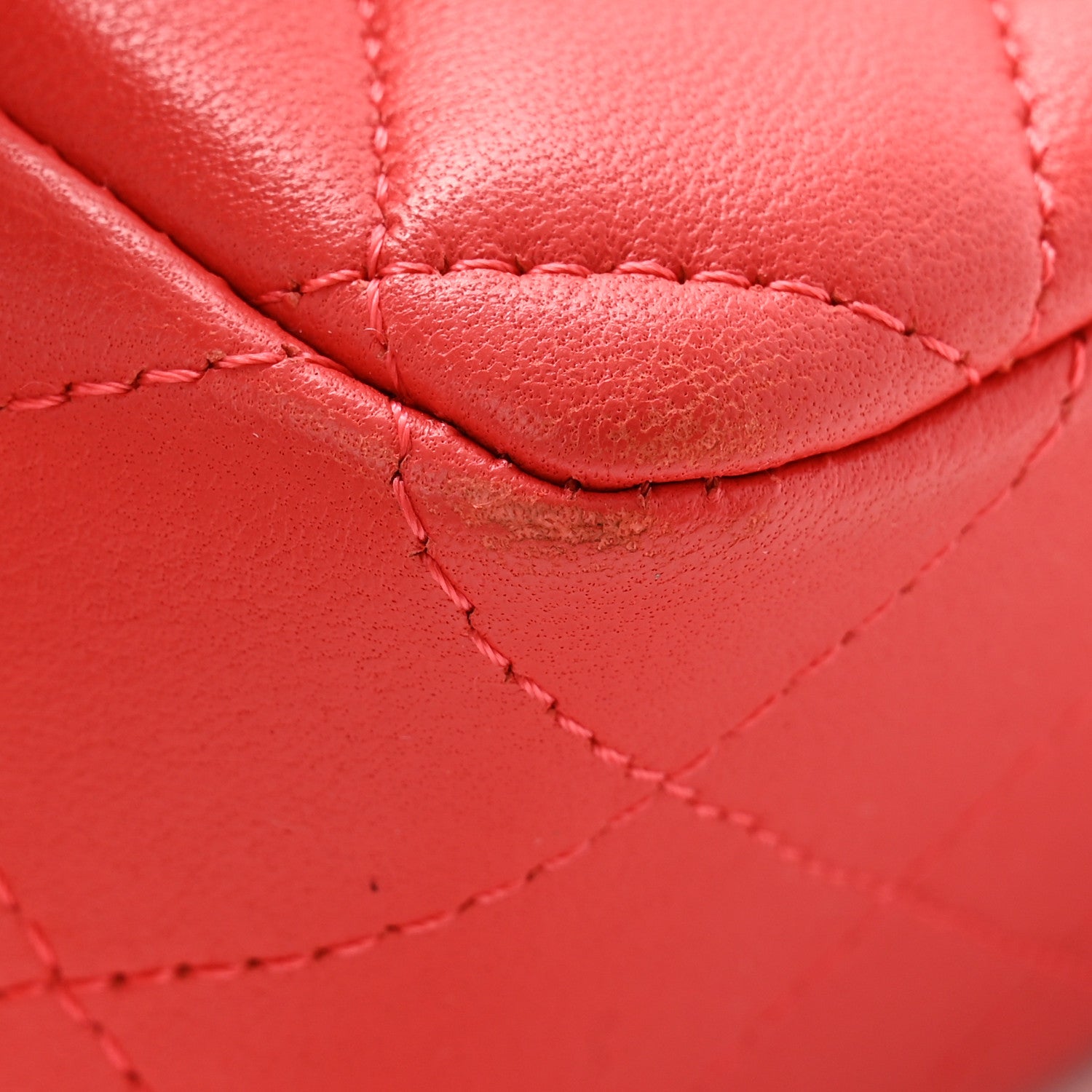 Chanel Lambskin Quilted Mini Rectangular Flap Red 11 of 11