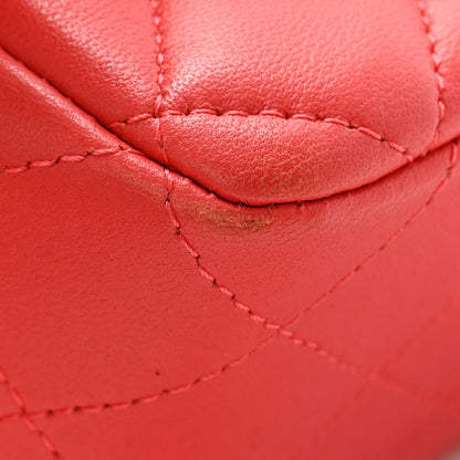 Chanel Lambskin Quilted Mini Rectangular Flap Red 11 of 11
