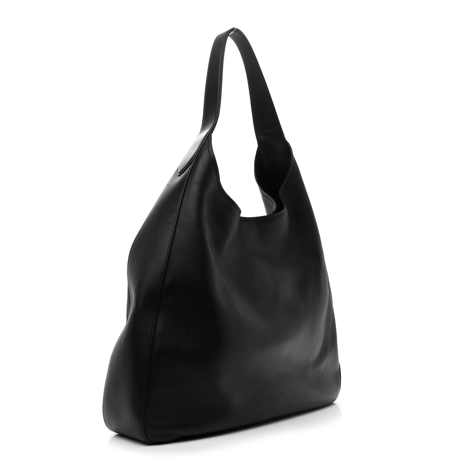 Prada Vitello Corsica Pocket Hobo Bag Black 3 of 10