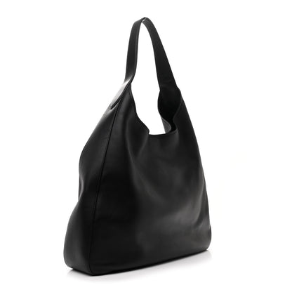 Prada Vitello Corsica Pocket Hobo Bag Black 3 of 10