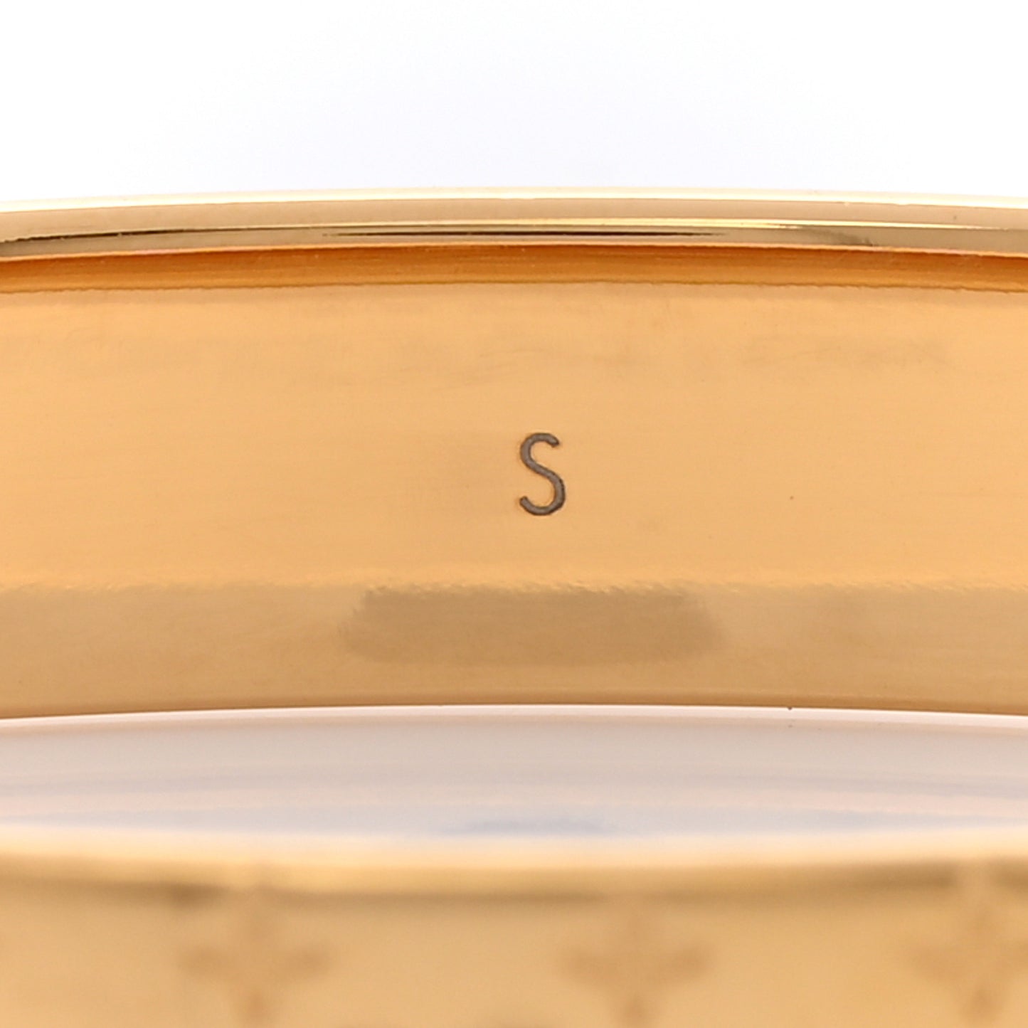Brass Monogram Nanogram Cuff S Gold
