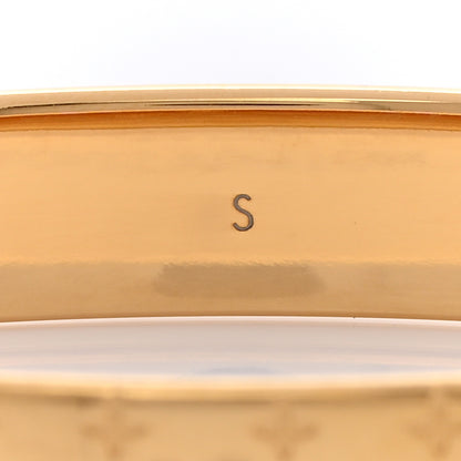 Louis Vuitton Brass Monogram Nanogram Cuff S Gold 5 of 5
