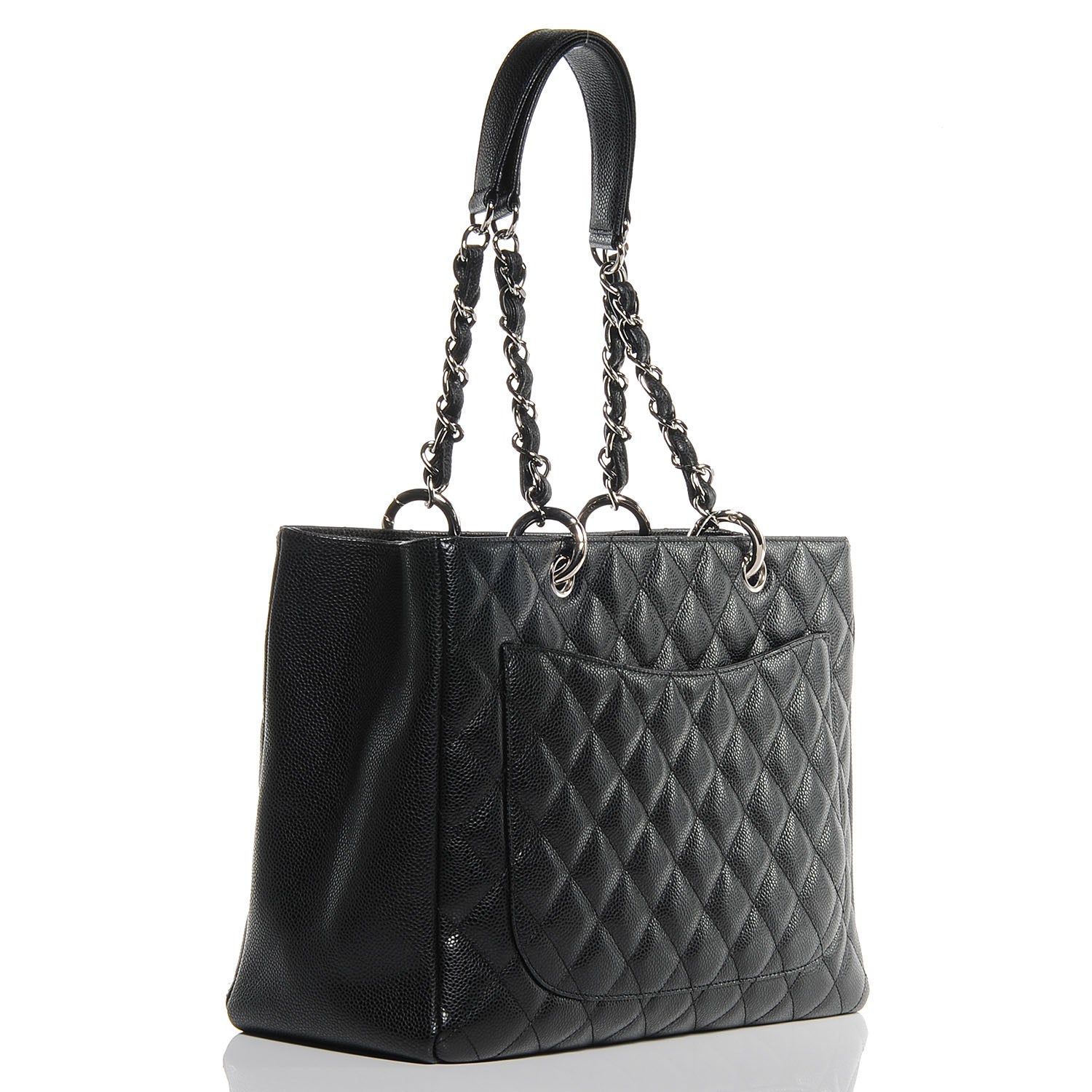 Chanel Caviar Grand Shopping Tote GST Black 3 of 7