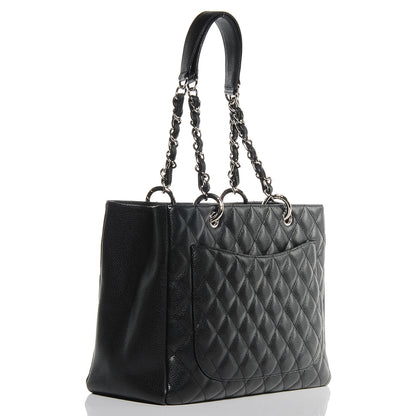 Chanel Caviar Grand Shopping Tote GST Black 3 of 7