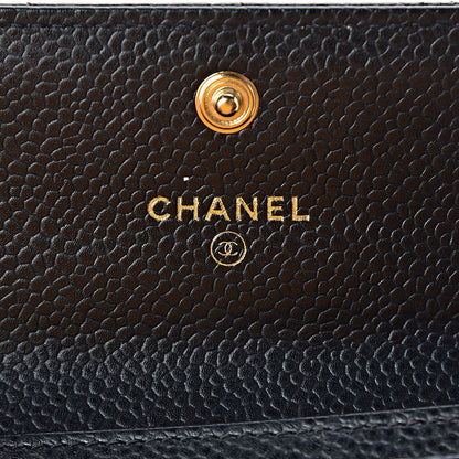 Chanel Caviar Quilted Flap Card Holder Black 6 of 9