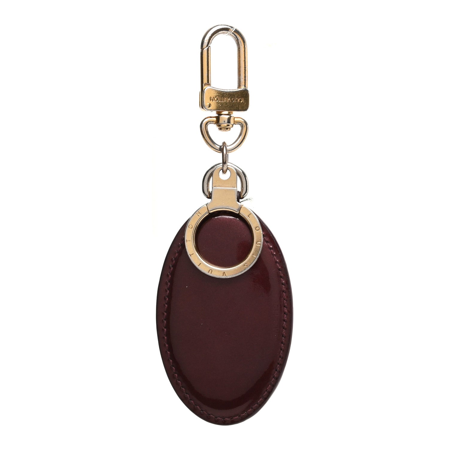 Louis Vuitton Vernis Articles de Voyage Bag Charm Key Holder Rouge Fauviste 3 of 5