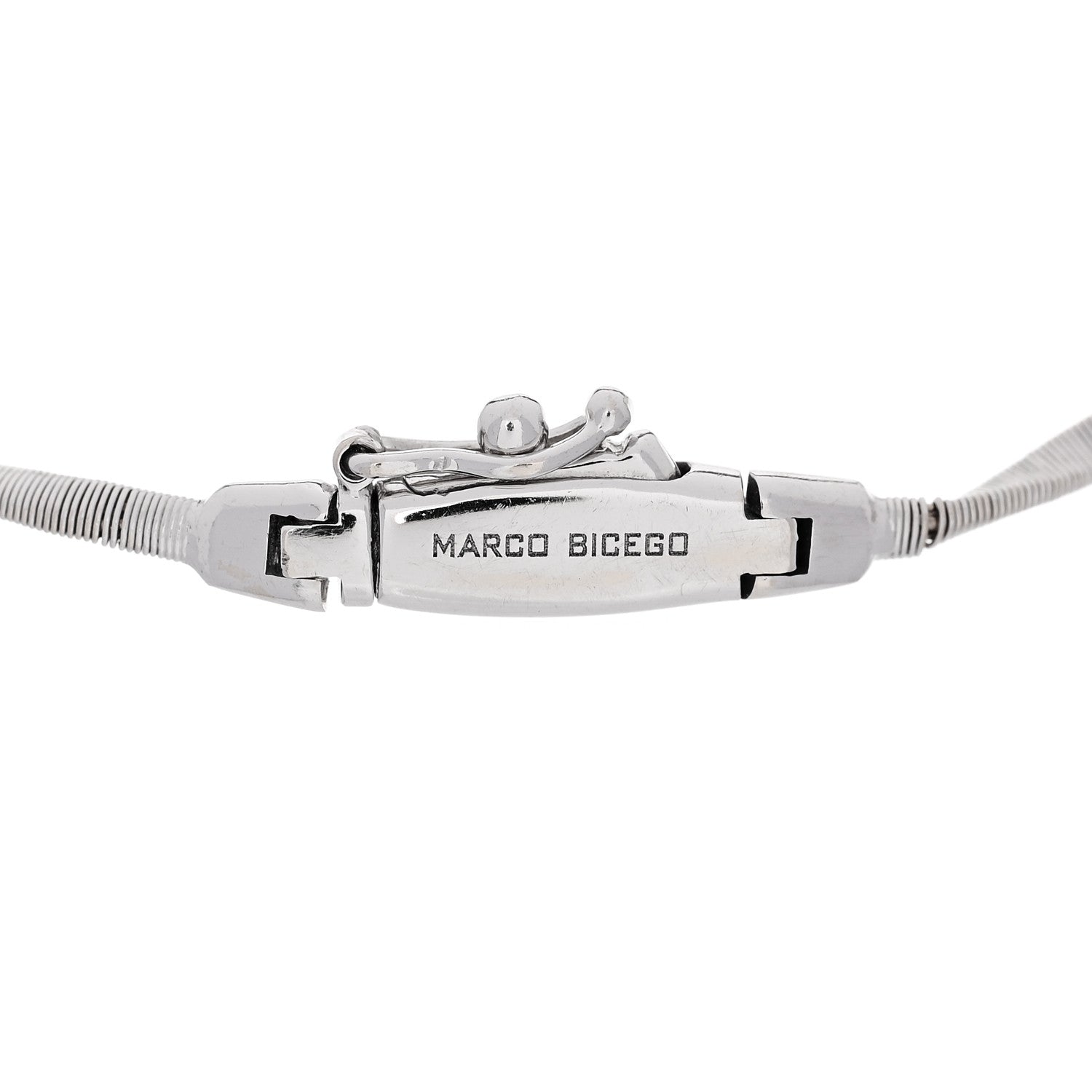 Marco Bicego 18K White Gold Diamond Marrakech Twisted Coil Bracelet 3 of 4
