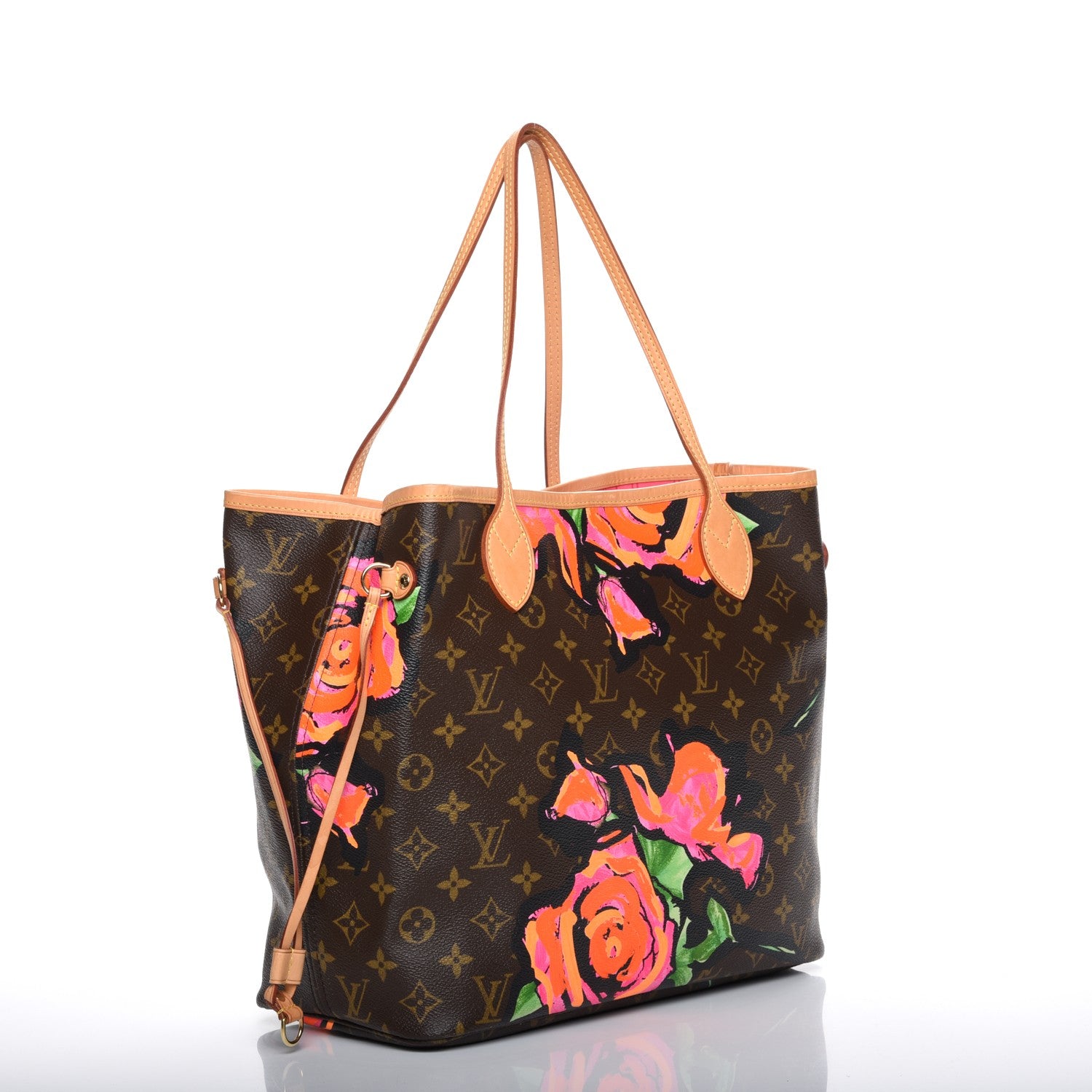 Louis Vuitton Monogram Roses Neverfull MM 3 of 10