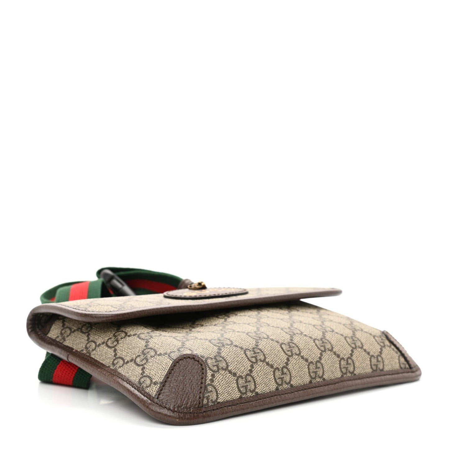 GG Supreme Monogram Neo Vintage Web Belt Bag Brown