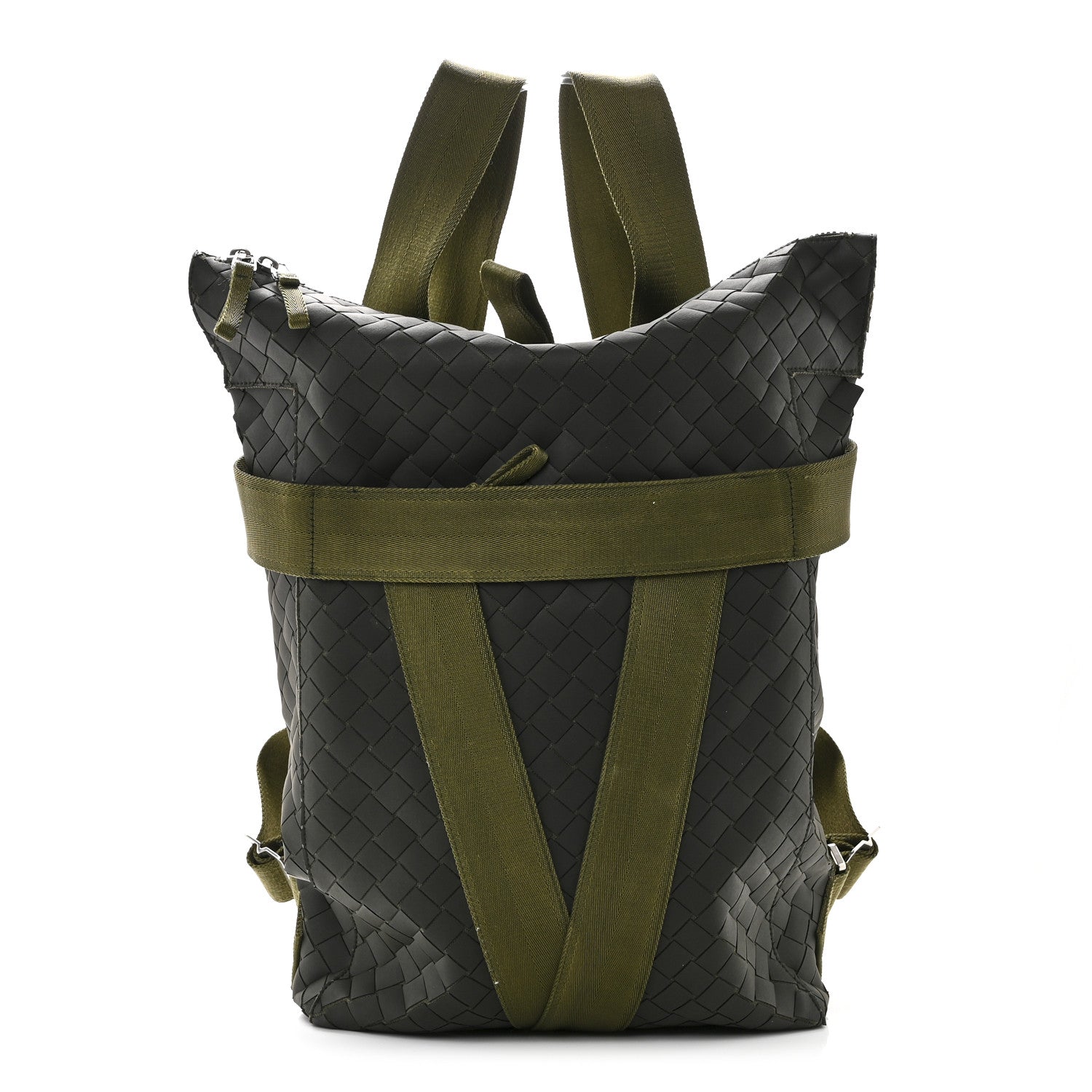 Bottega Veneta Intreccio Rubber Backpack Camping 1 of 8
