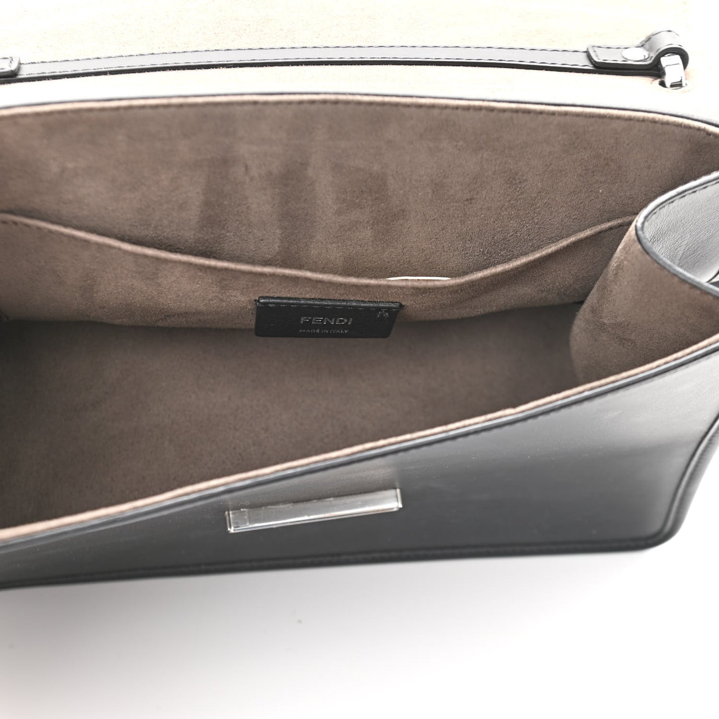 Vitello Century Opaco F is Fendi Kan I Shoulder Bag Black