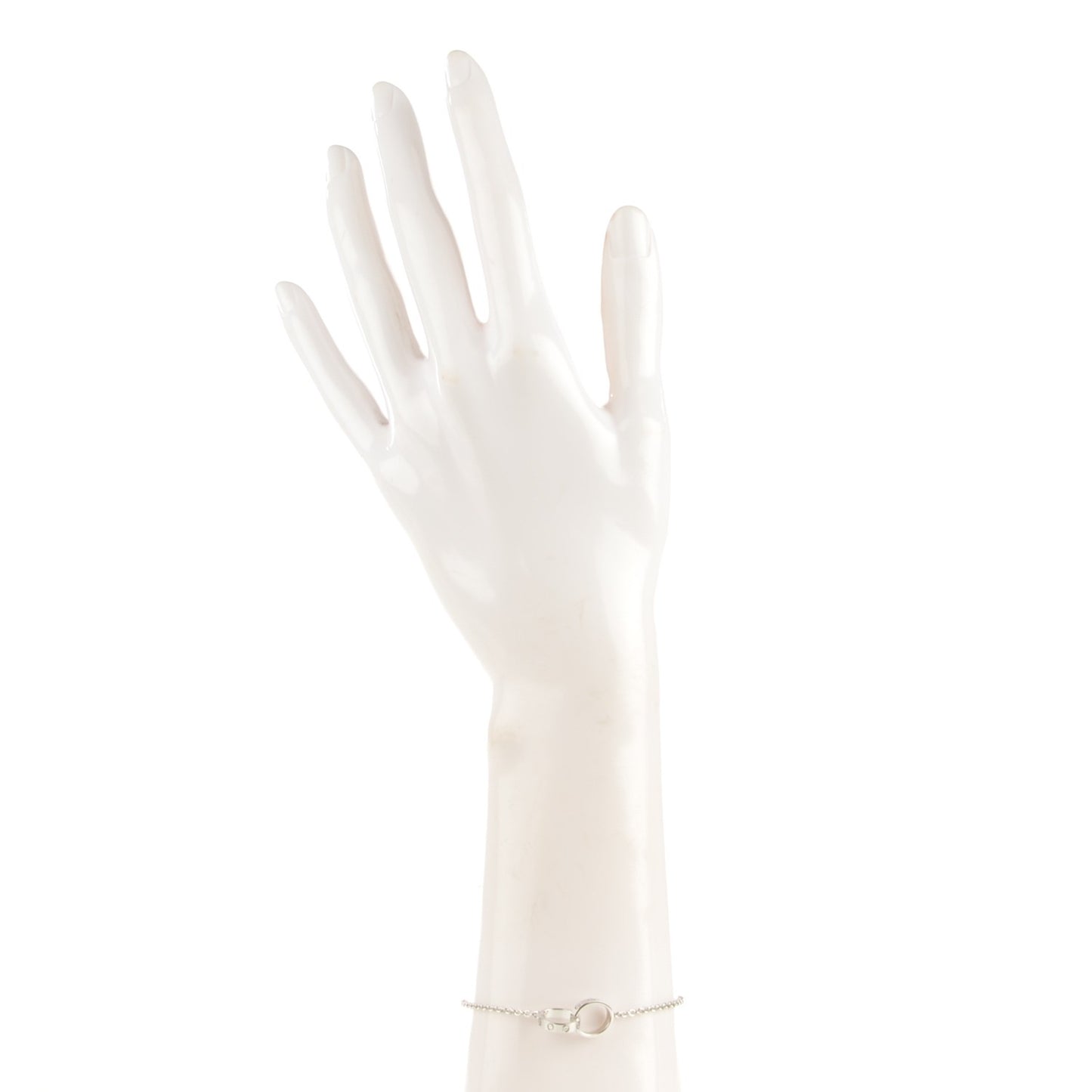 18K White Gold Interlocking LOVE Bracelet