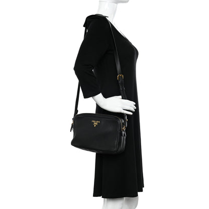 Prada Vitello Phenix Camera Bag Black 3 of 12