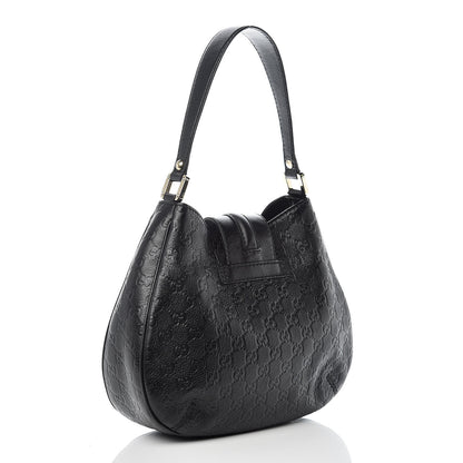Gucci Guccissima Medium New Ladies Web Hobo Black 3 of 10