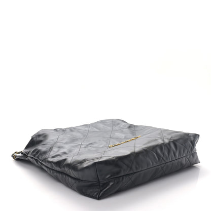 Chanel Shiny Calfskin Quilted Large Chanel 22 Black 5 of 10