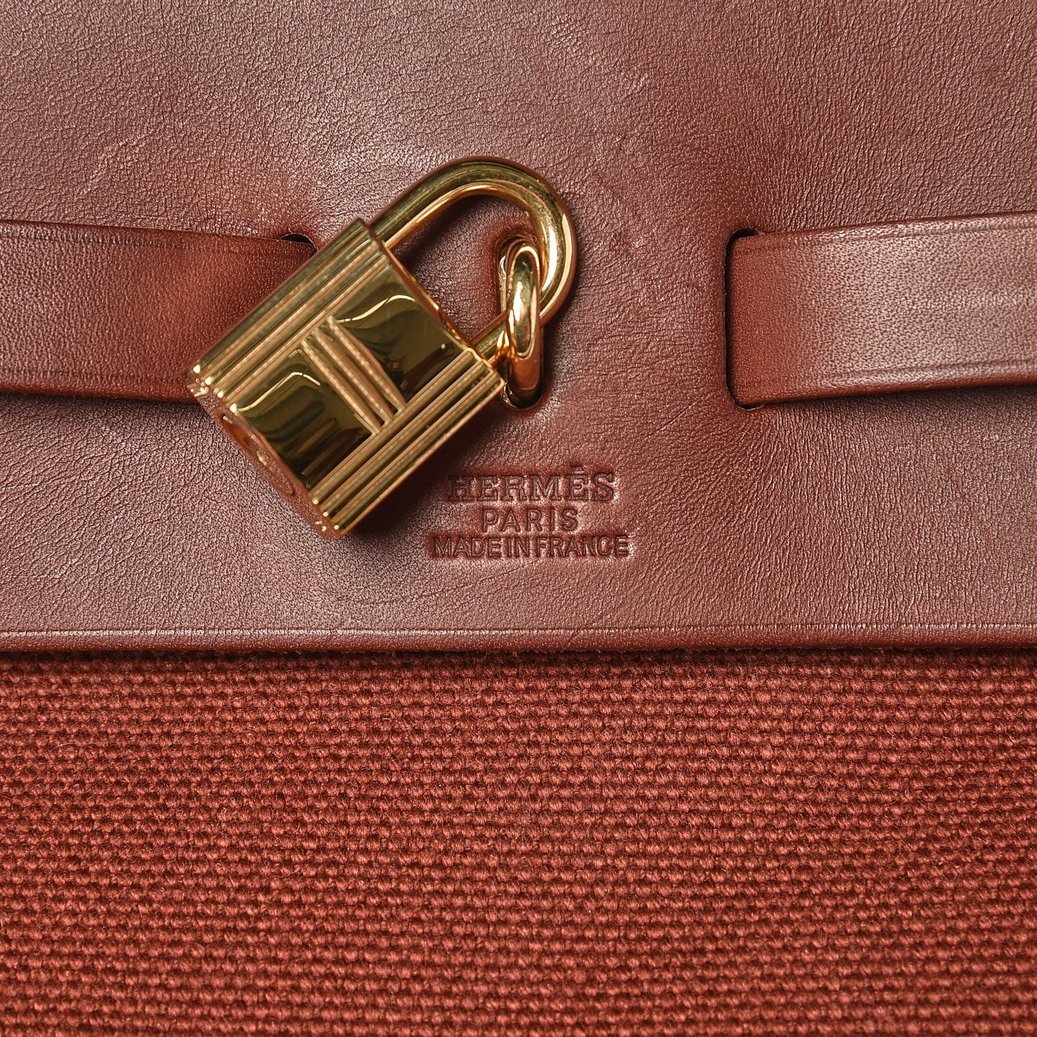 Hermes Toile Vache Calfskin Herbag 2 in 1 36 MM Natural 8 of 22