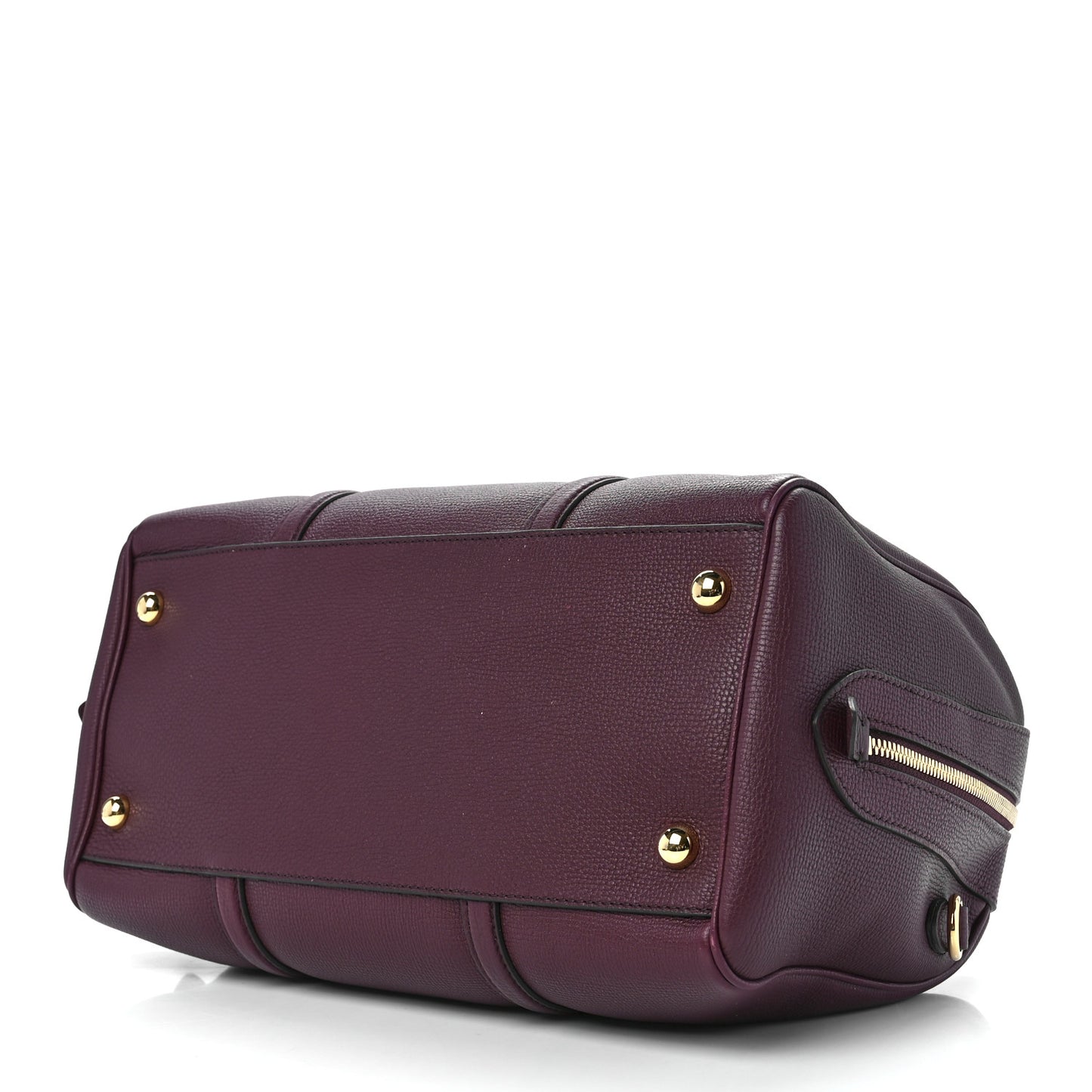 Derby Calfskin Medium Alchester Bowling Bag Mahogany Red