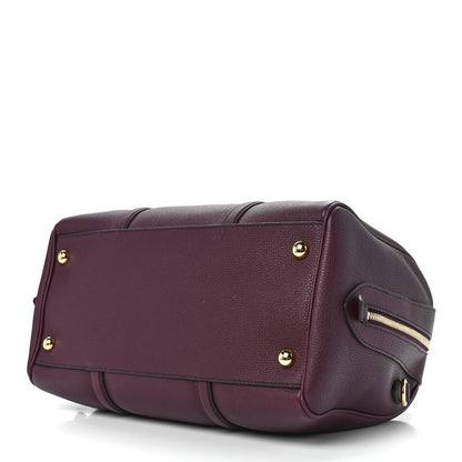Burberry Derby Calfskin Medium Alchester Bowling Bag Mahogany Red 10 of 12