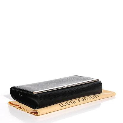 Louis Vuitton Epi Sevigne Clutch Black 4 of 7