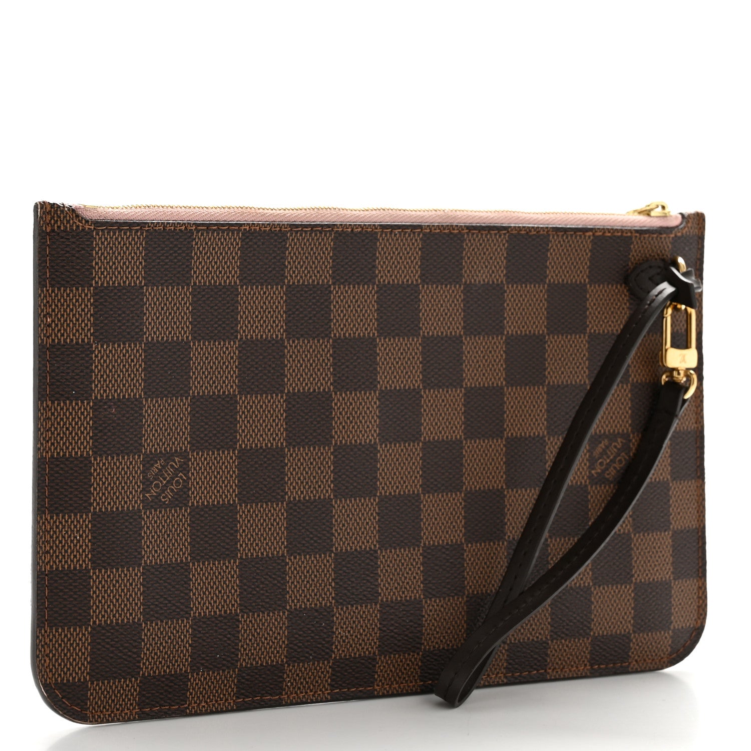 Louis Vuitton Damier Ebene Neverfull MM GM Pochette Rose Ballerine 4 of 9