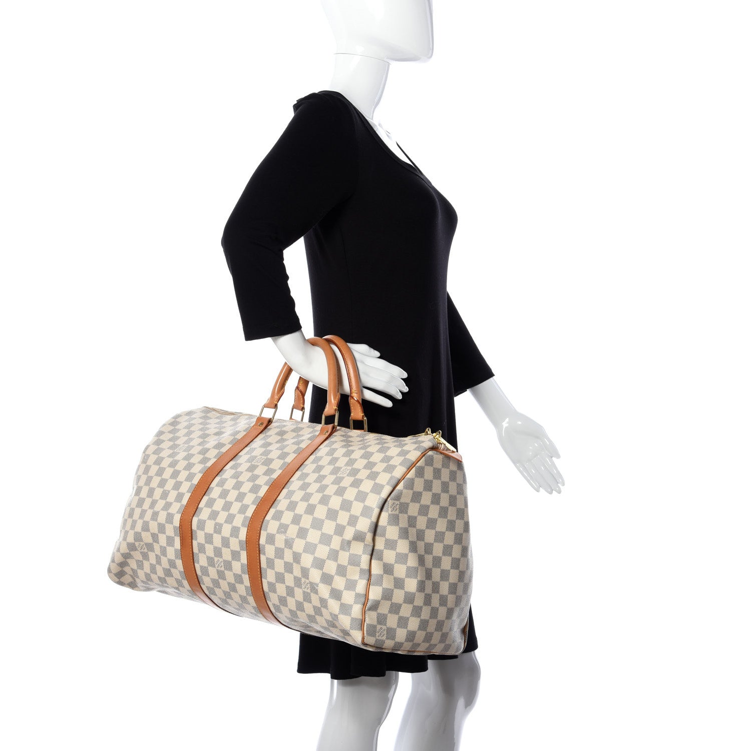 Louis Vuitton Damier Azur Keepall 50 2 of 8
