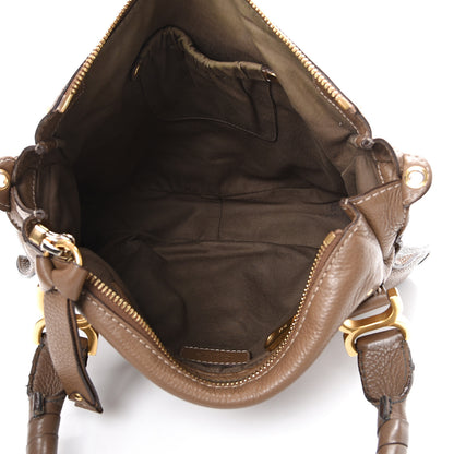 Chloe Calfskin Medium Marcie Satchel Barbour Khaki 4 of 19