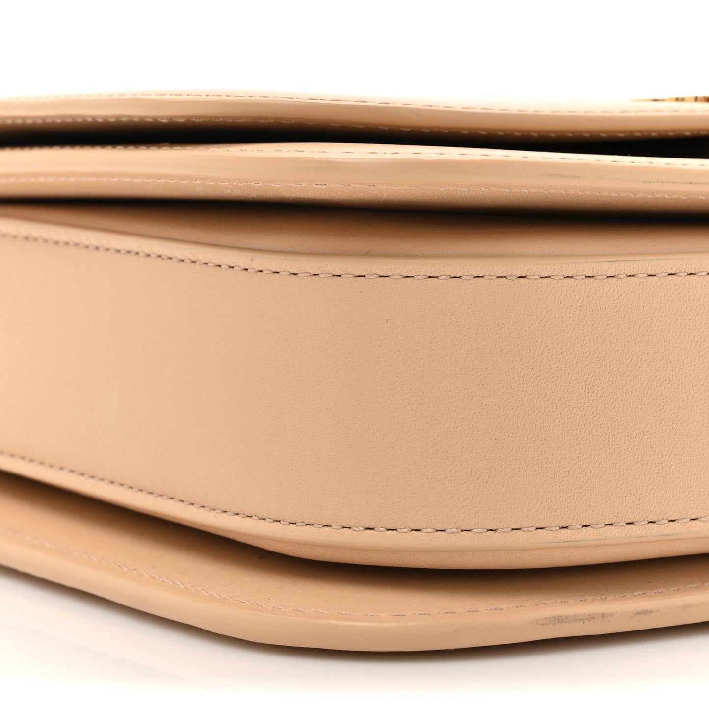 Silk Calfskin Small Goya Bag Nude