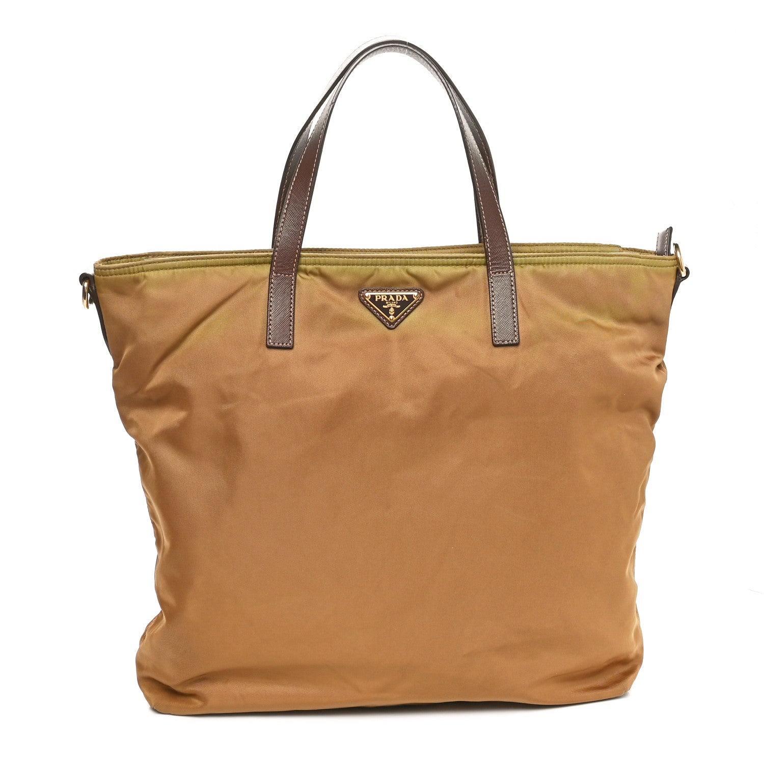 Prada Tessuto Nylon Saffiano Tote Militare 1 of 11