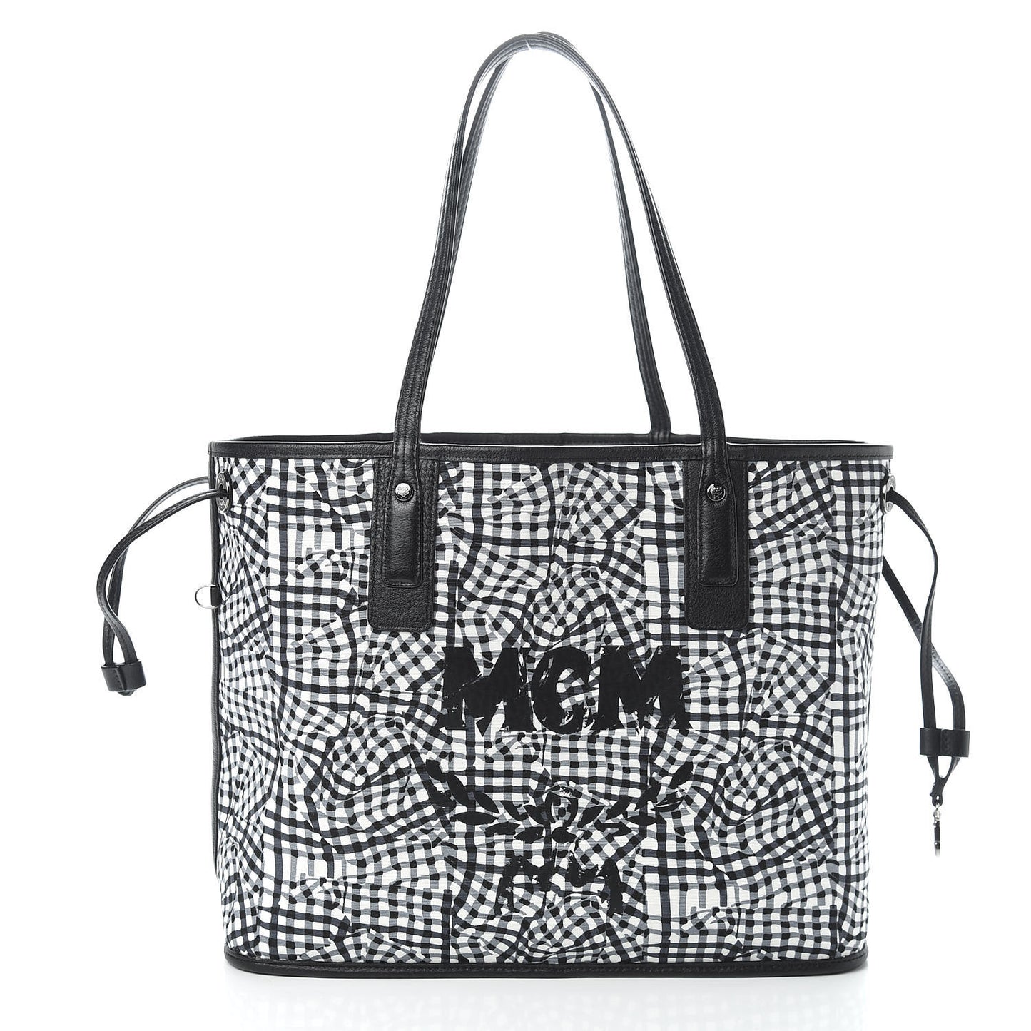 Visetos Medium Liz Reversible Shopper Tote Black