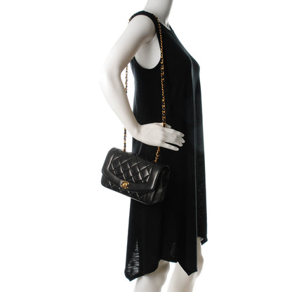 Chanel Lambskin Quilted Small Single Flap Black 2 of 9