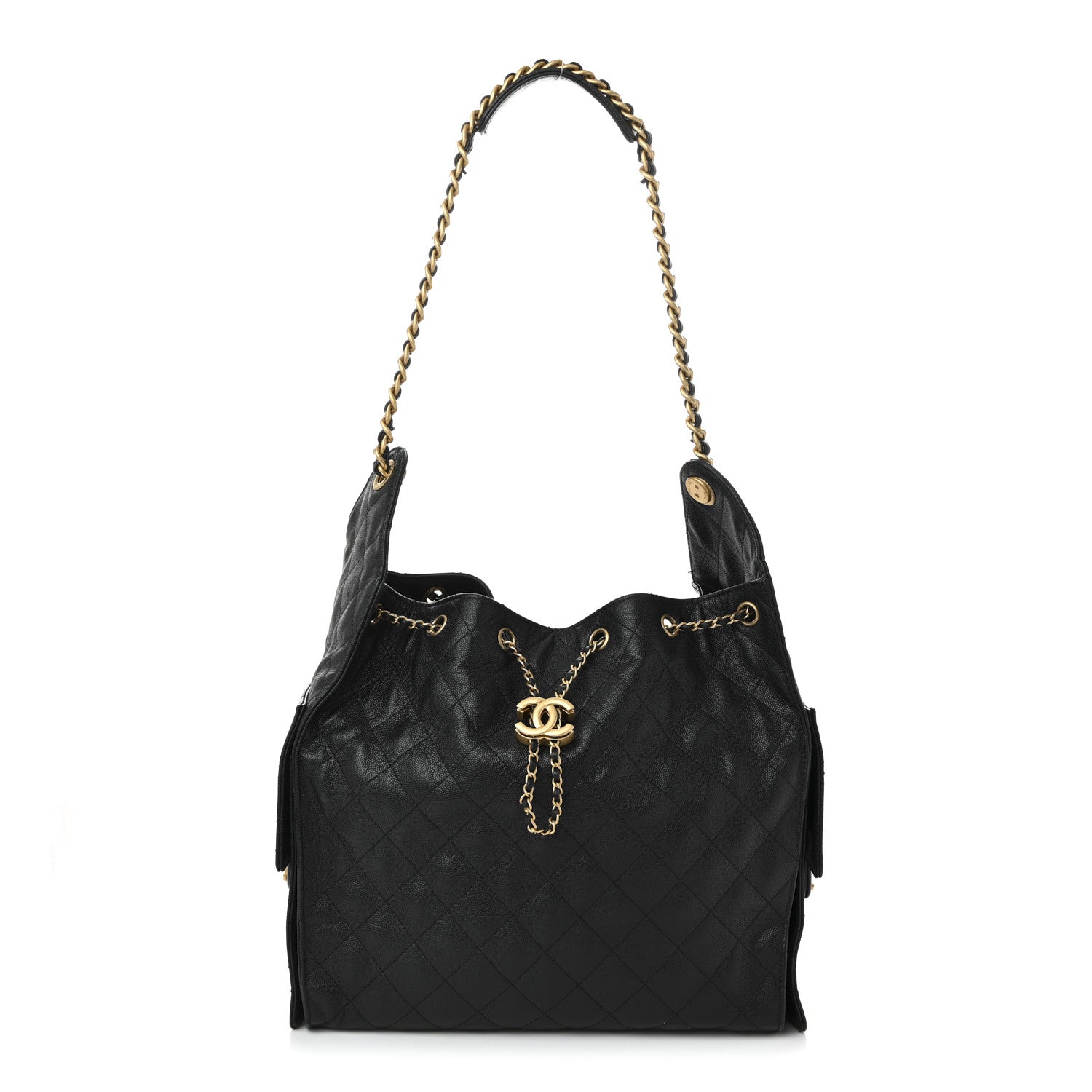 Chanel Caviar Quilted Medium Chanel 25 Handbag Black 1 of 15
