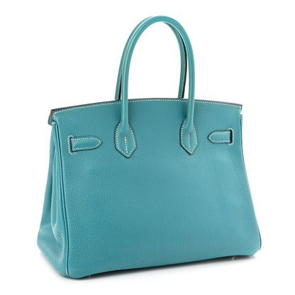 Hermes Togo Birkin 30 Blue Jean 3 of 17