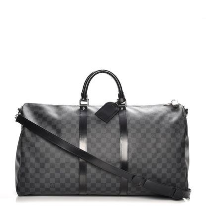 Louis Vuitton Damier Graphite Keepall Bandouliere 55 1 of 9