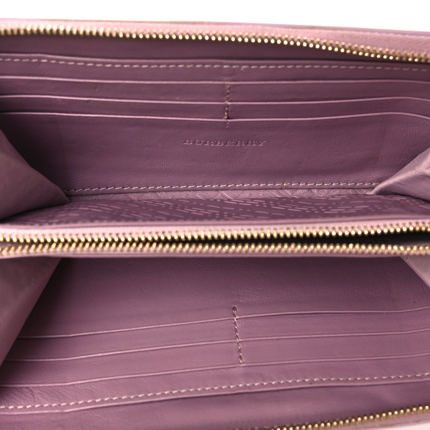 Burberry London Calfskin Zip Around Wallet Pink 5 of 9