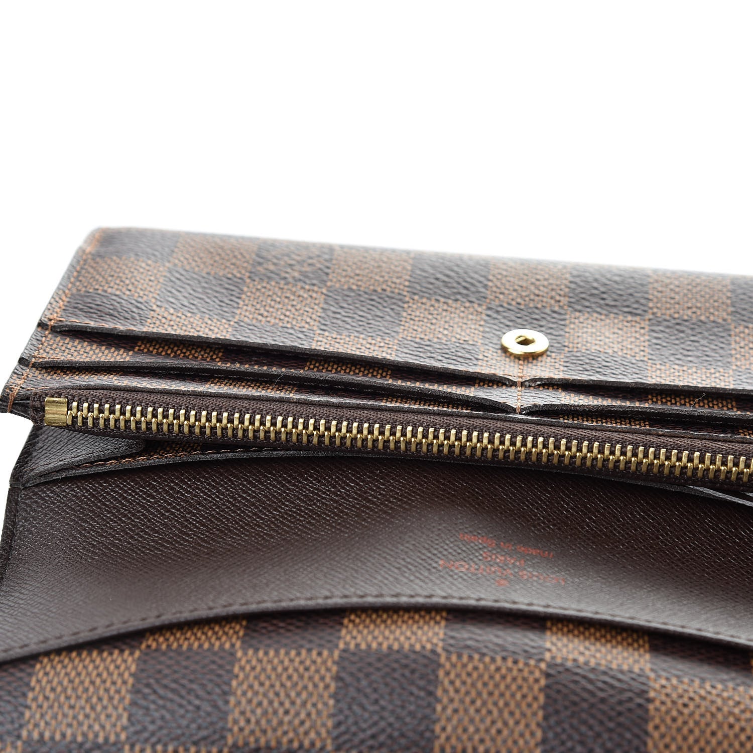Louis Vuitton Damier Ebene Emilie Wallet 7 of 9
